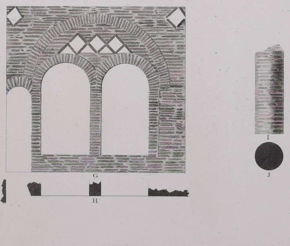 James Basire & John Carter
Architectural Fragments of St Albans Cathedral 
Engraving 
62 x 46 cm 

This engraving was originally published by the Society of Antiquaries of London, an organisation dedicated to studying and preserving historical