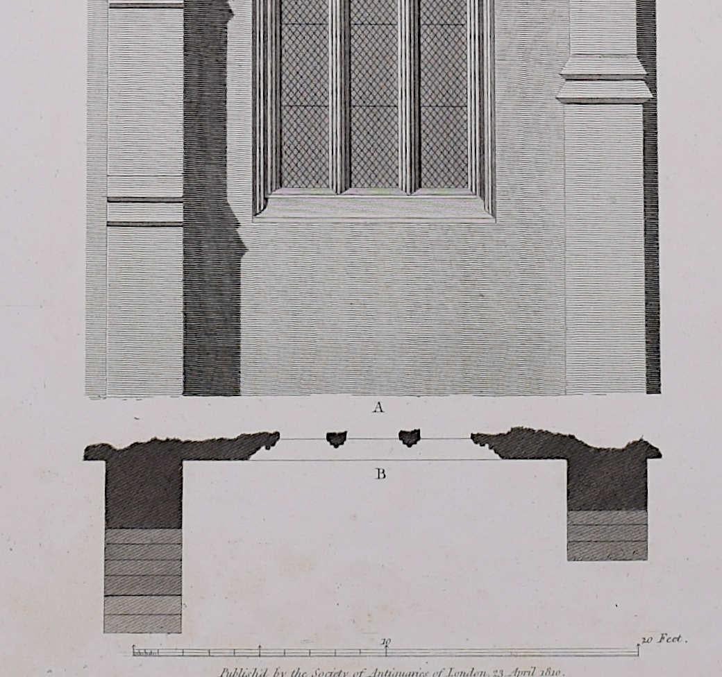 James Basire & John Carter
Architectural Fragments of St Albans Cathedral 
Engraving 
62 x 46 cm 

This engraving was originally published by the Society of Antiquaries of London, an organisation dedicated to studying and preserving historical