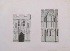 Architecture Fragments of St Albans Cathedral (1810), engraving by James Basire