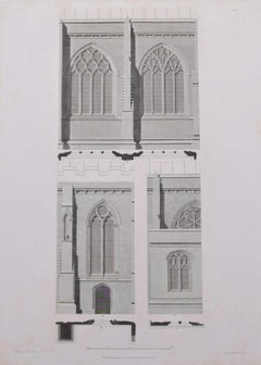 Design Fragment of St Albans Cathedral (1810), engraving by James Basire
