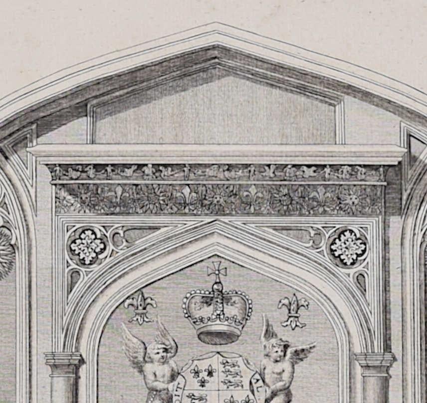 Monument of King Edward IV, Windsor (1790), engraving by James Basire - Print by John Basire