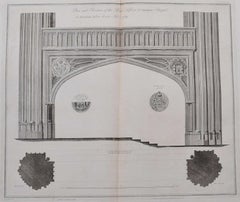 Plan of the Rood Loft in St George's Chapel (1790), engraving by James Basire