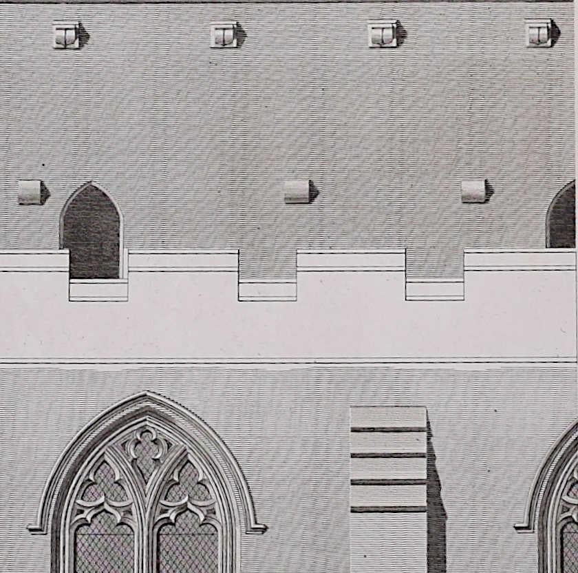 Die Abteikirche von St. Albans (1810), Gravur von James Basire (Realismus), Print, von John Basire