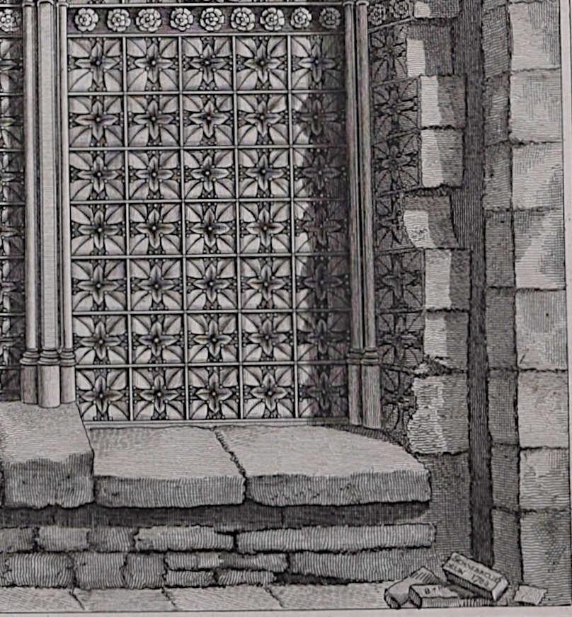 James Basire & Robert Blemmell Schnebbelie 
The Chancel of Chatham Church, Kent
Engraving 
48 x 33 cm 

This engraving was originally published by the Society of Antiquaries of London, an organisation dedicated to studying and preserving historical