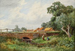 John Bates Noel (1870-1927) - Framed 1907 Oil, The Trout