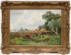 John Bates Noel (1870-1927) - Framed 1907 Oil, The Trout
