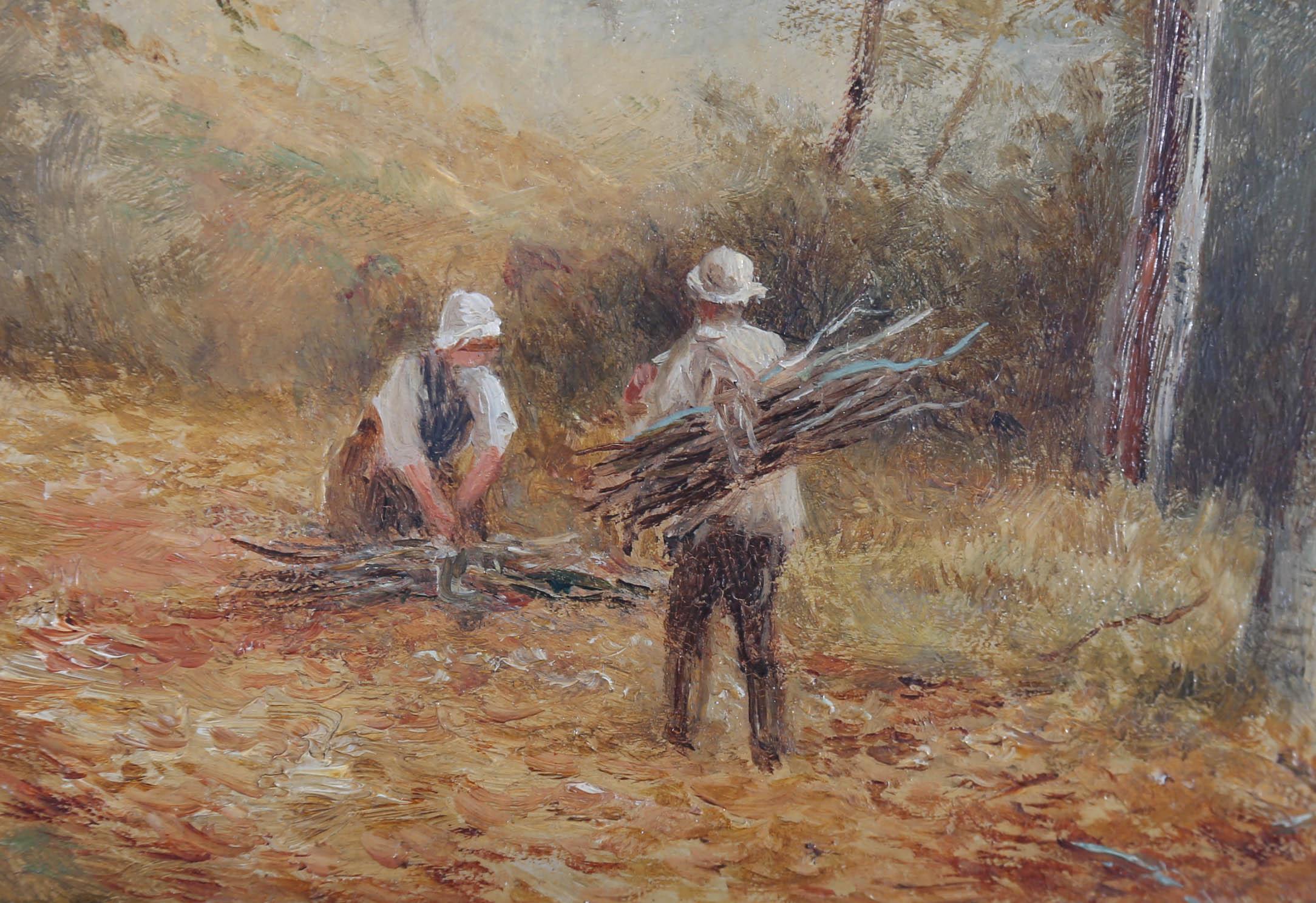 John Bates Noel (1870-1927) – Gerahmtes Ölgemälde, The Beech Wood Malvern im Angebot 4