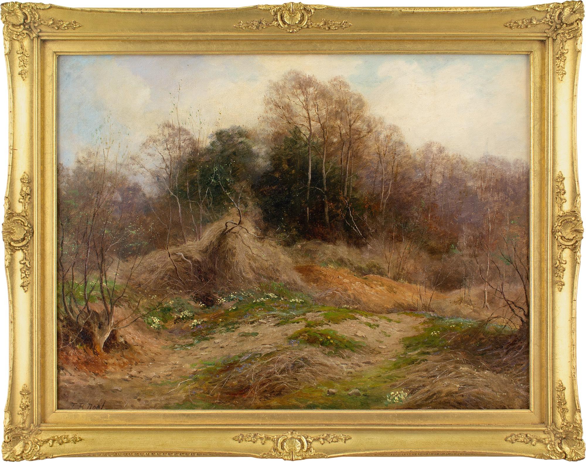 Cette peinture à l'huile du début du XXe siècle de l'artiste britannique John Bates Noel (1870-1927) représente un chemin de campagne accidenté au mois d'avril.

Au milieu des branches désolées émergeant de l'hiver, des poches de primevères jaunes