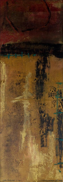 "Cartouche 1-16" - Peinture originale en technique mixte signée par John Baughman