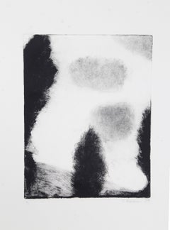 Above the Trees, Impressionist Monotype by John Beerman