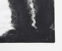 Entre les arbres, monotype impressionniste de John Beerman