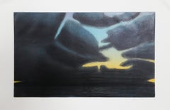 Blue Hour, Impressionist Aquatint Etching by John Beerman