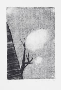 Branches and Sky, Impressionist Monotype by John Beerman