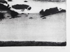 Nuvole sopra la terra, monotipo impressionista di John Beerman
