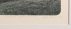 Nacht am Sandia Mountain, Moderne Lithographie von John Beerman
