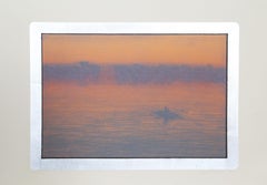 Rowing in the Mist, Impressionist Lithograph by John Beerman