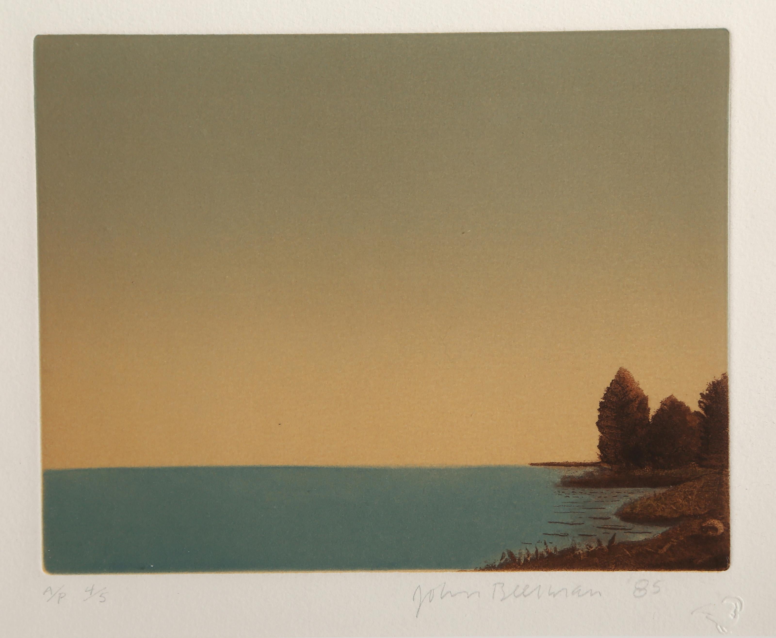 Sea Outlook, American Realist Etching by John Beerman For Sale 3
