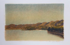 Seascape, Impressionist Monotype by John Beerman