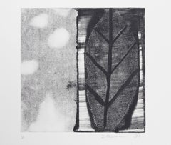 Sky and Leaf, Impressionist Monotype by John Beerman