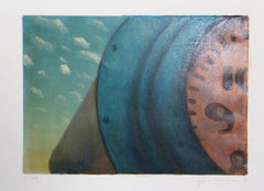 Time Machine, Impressionist Monotype by John Beerman