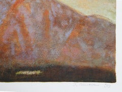 Albero e montagna, monotipo impressionista di John Beermans
