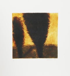 Trees at Sunrise, Impressionist Monotype by John Beerman