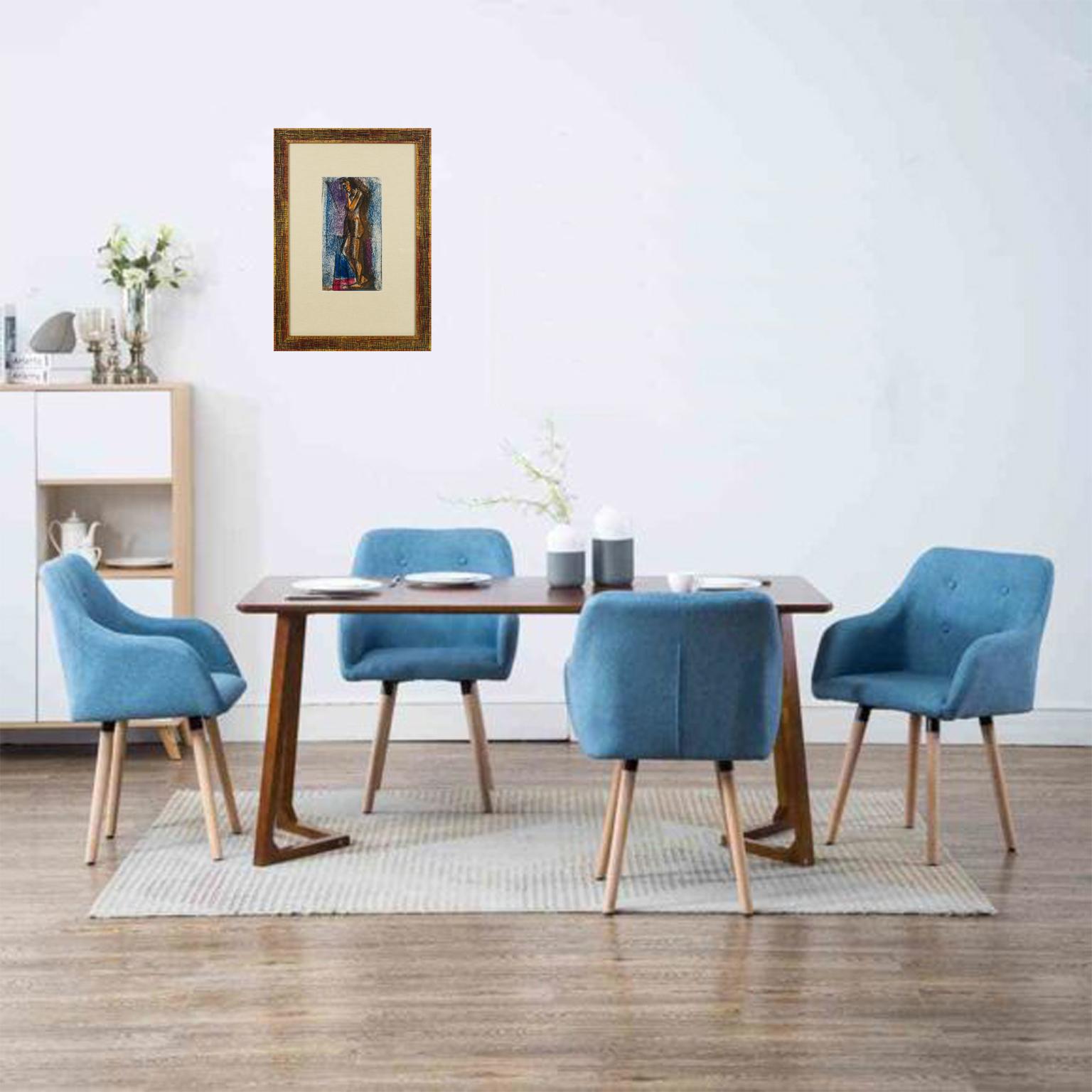 Kubistische Aktstudie, Pastellgemälde von John Begg im Angebot 9