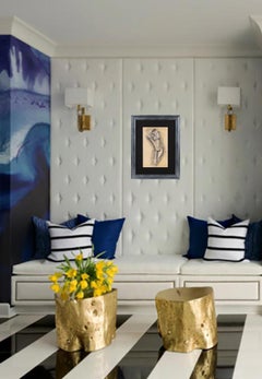 Estudio de desnudo cubista Pintura al pastel de John Begg