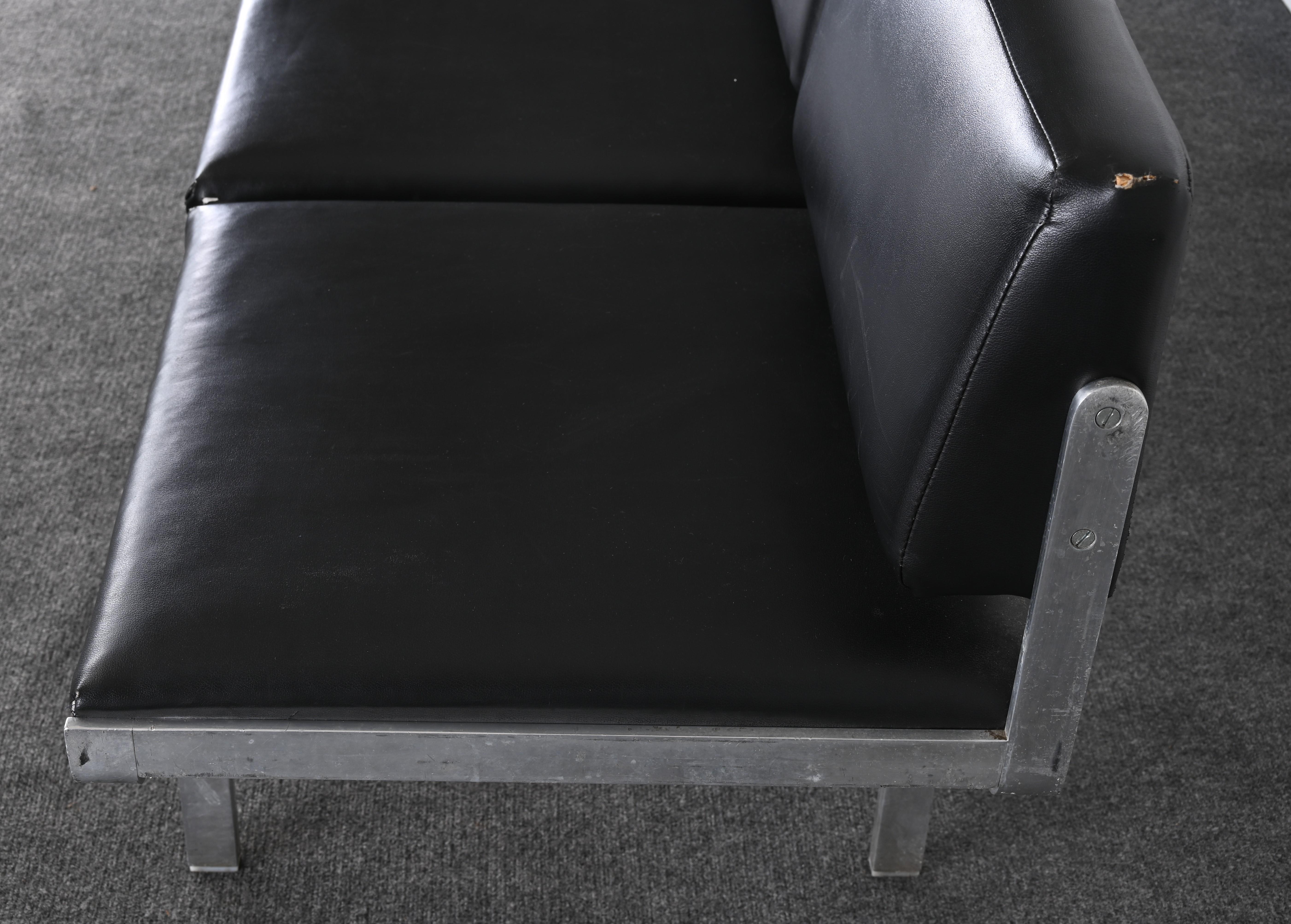 John Behringer Aluminum Four-Seat Bench, 1960s 3