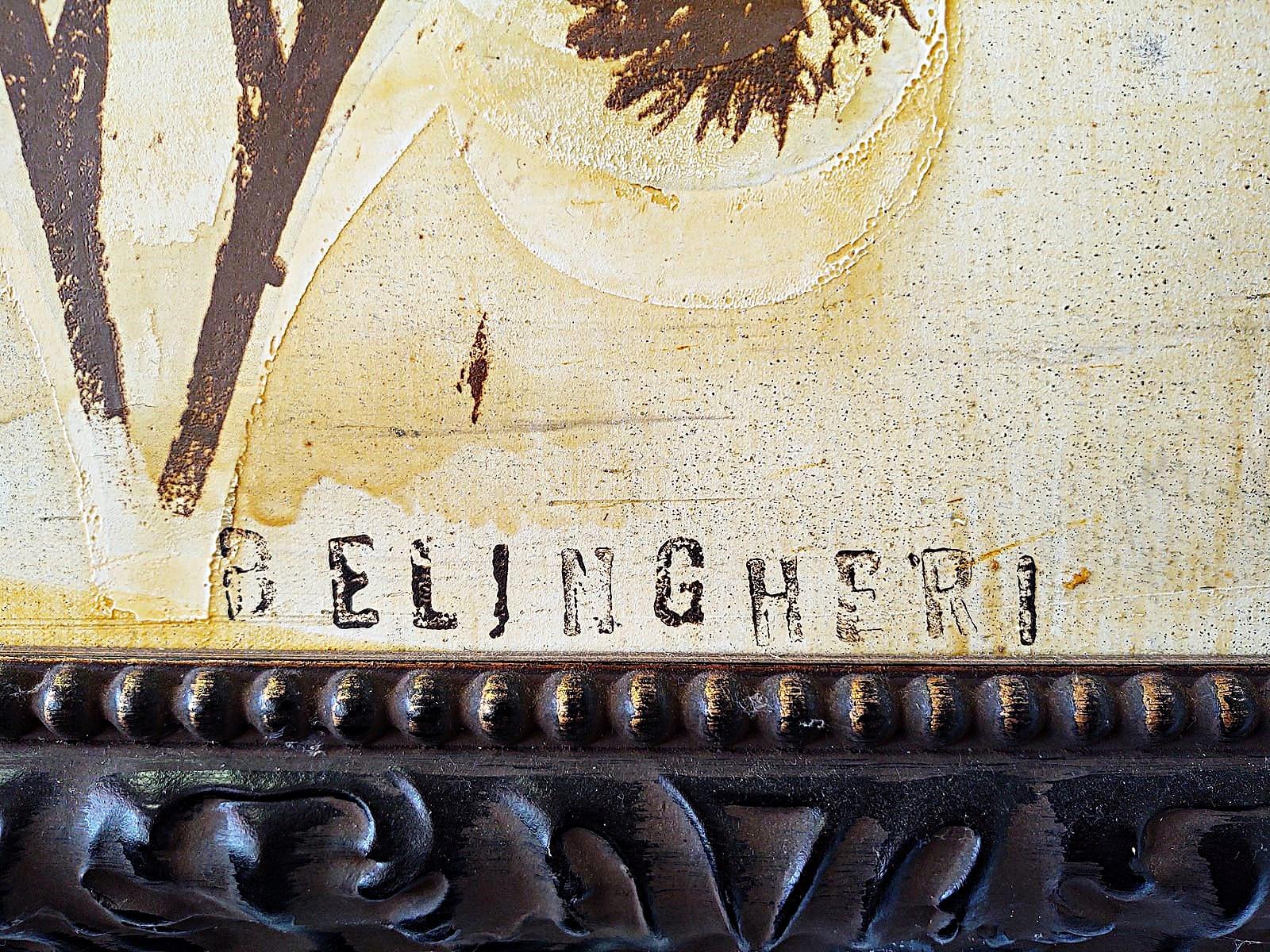 Americano John Belingheri Media mista astratta, con cornice in vendita
