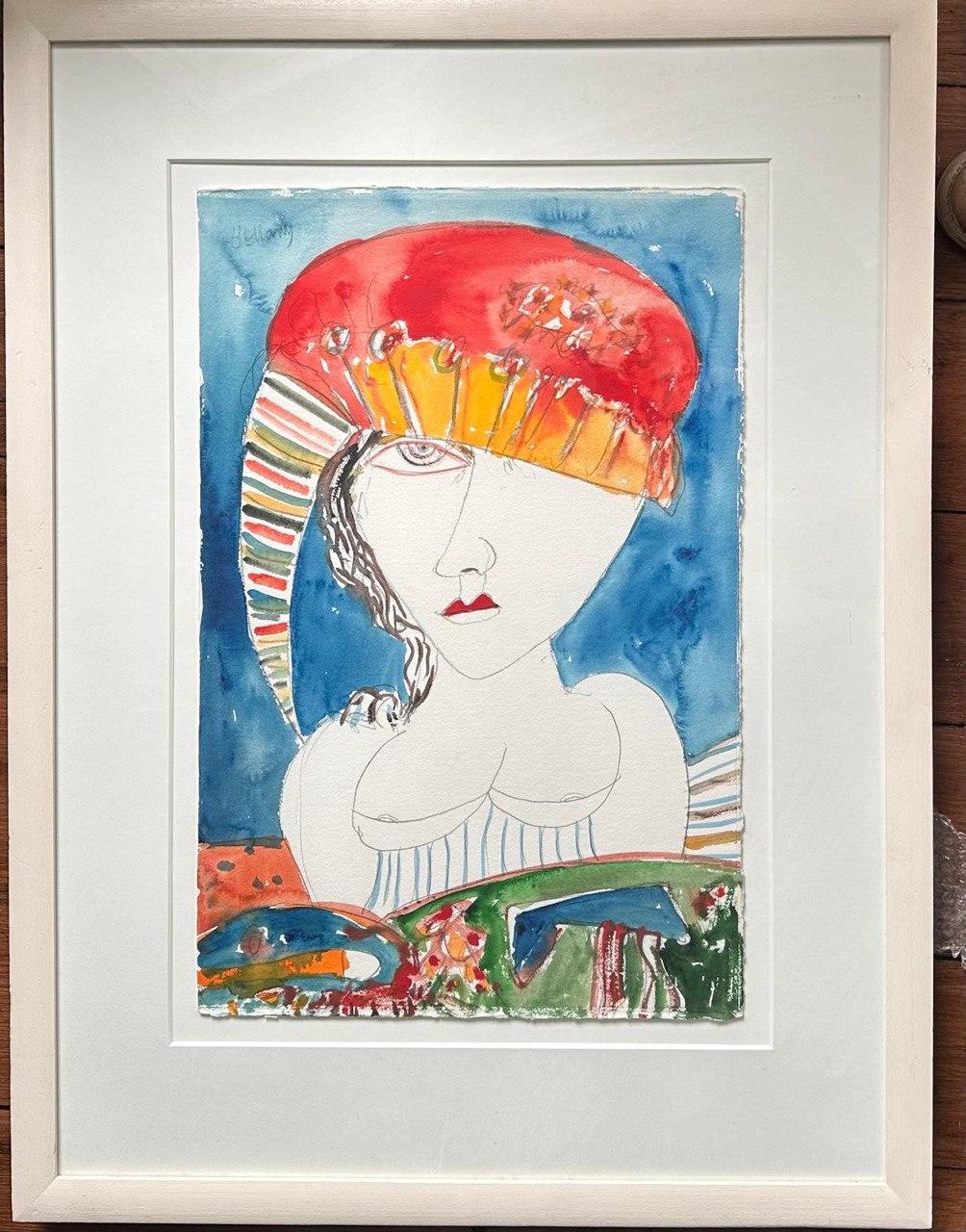 Figurative Painting John Bellany - "L'ami du pêcheur