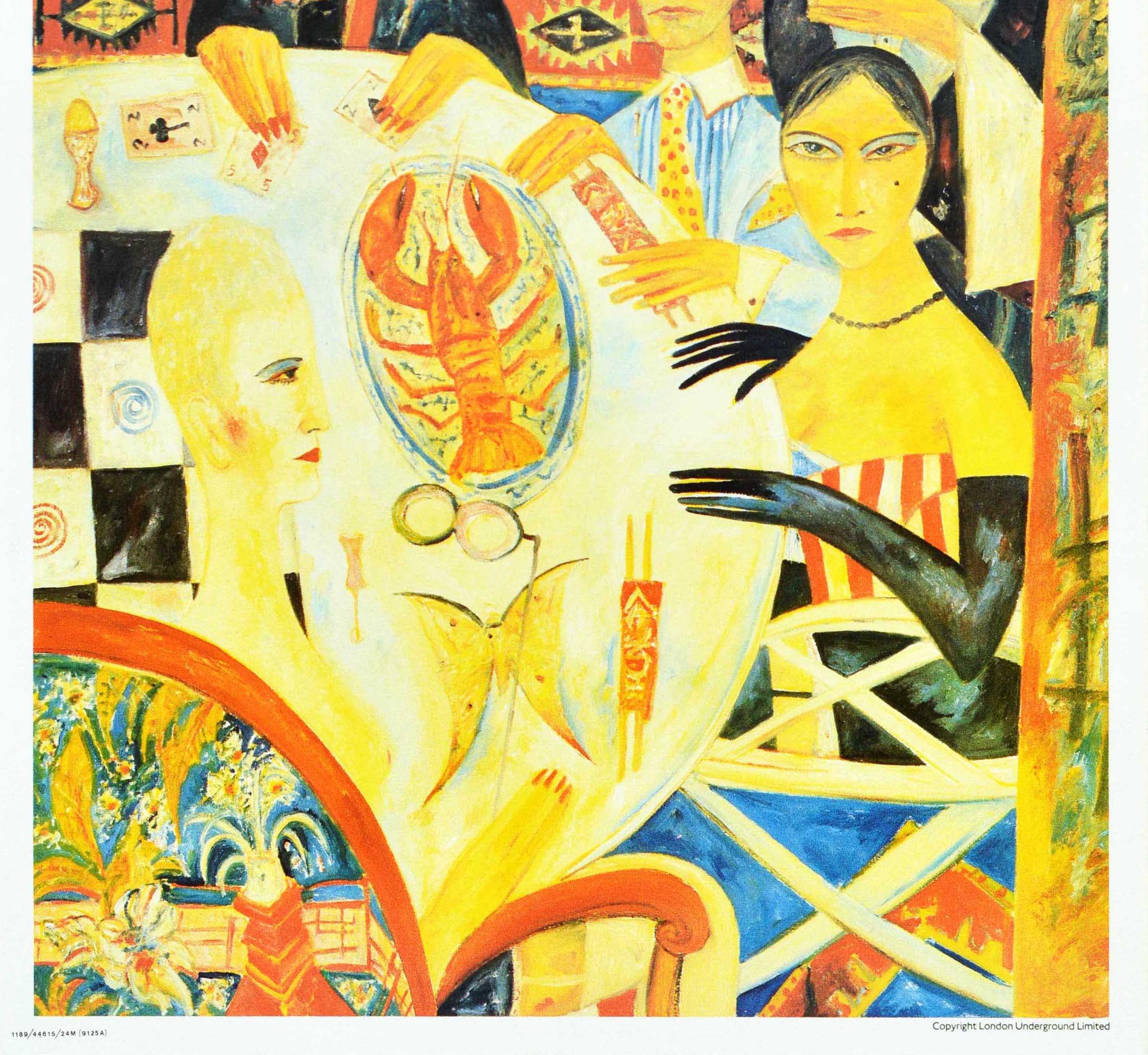 Poster originale d'epoca della metropolitana di Londra Ristorante Chinatown John Bells Arte in vendita 1