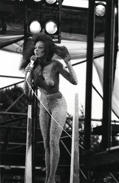 Diana Ross Performing in Central Park Vintage Original Photograph