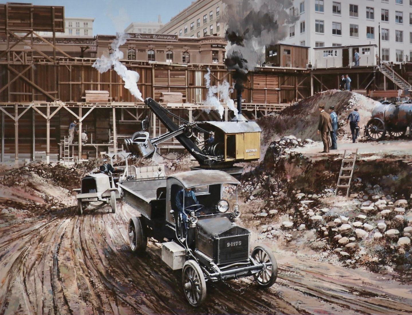 Firmado abajo a la derecha por el artista 

Calendario de Bucyrus Erie 1968 Pintura 