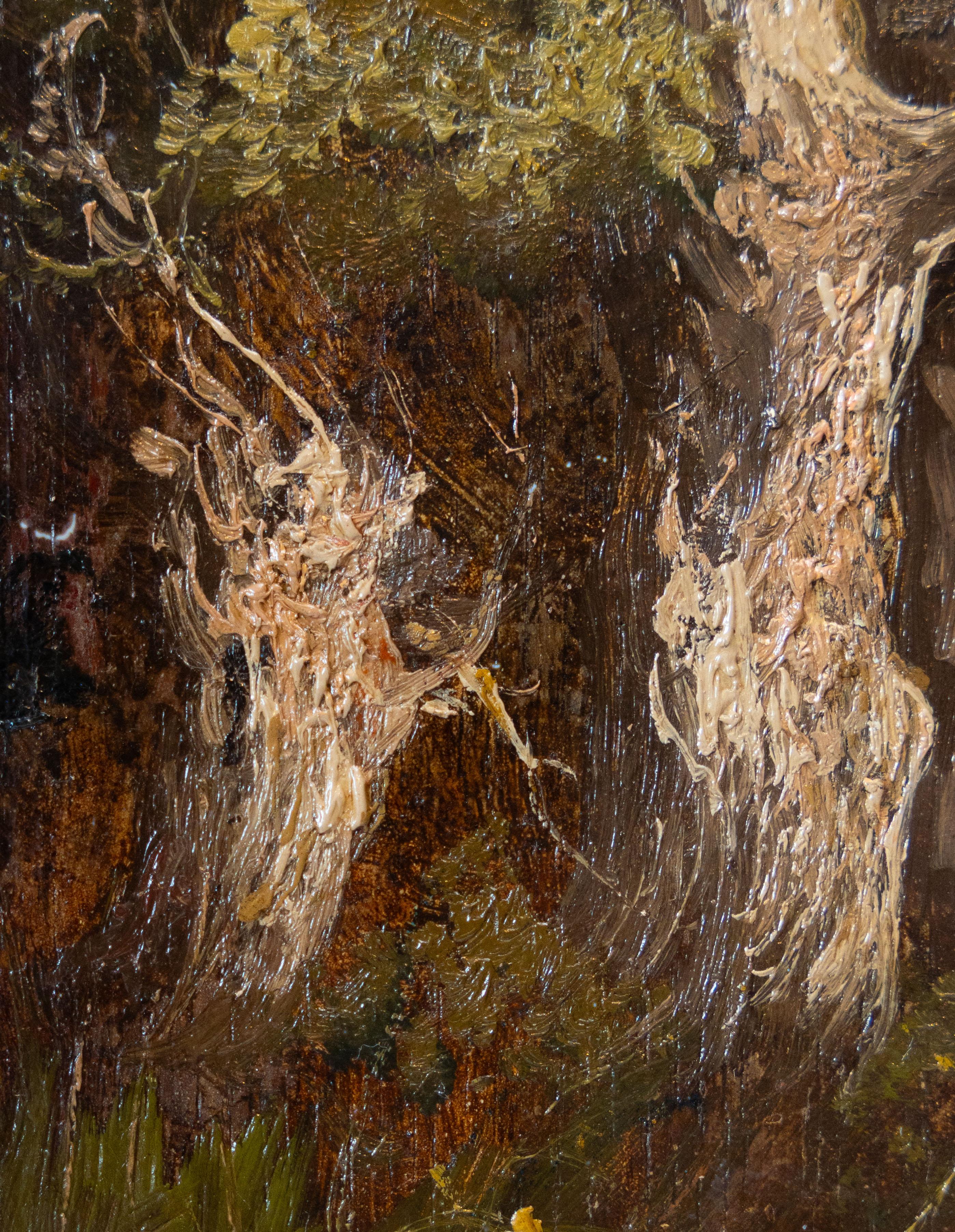 Paisaje arbolado - Painting Victoriano de John Berney Crome