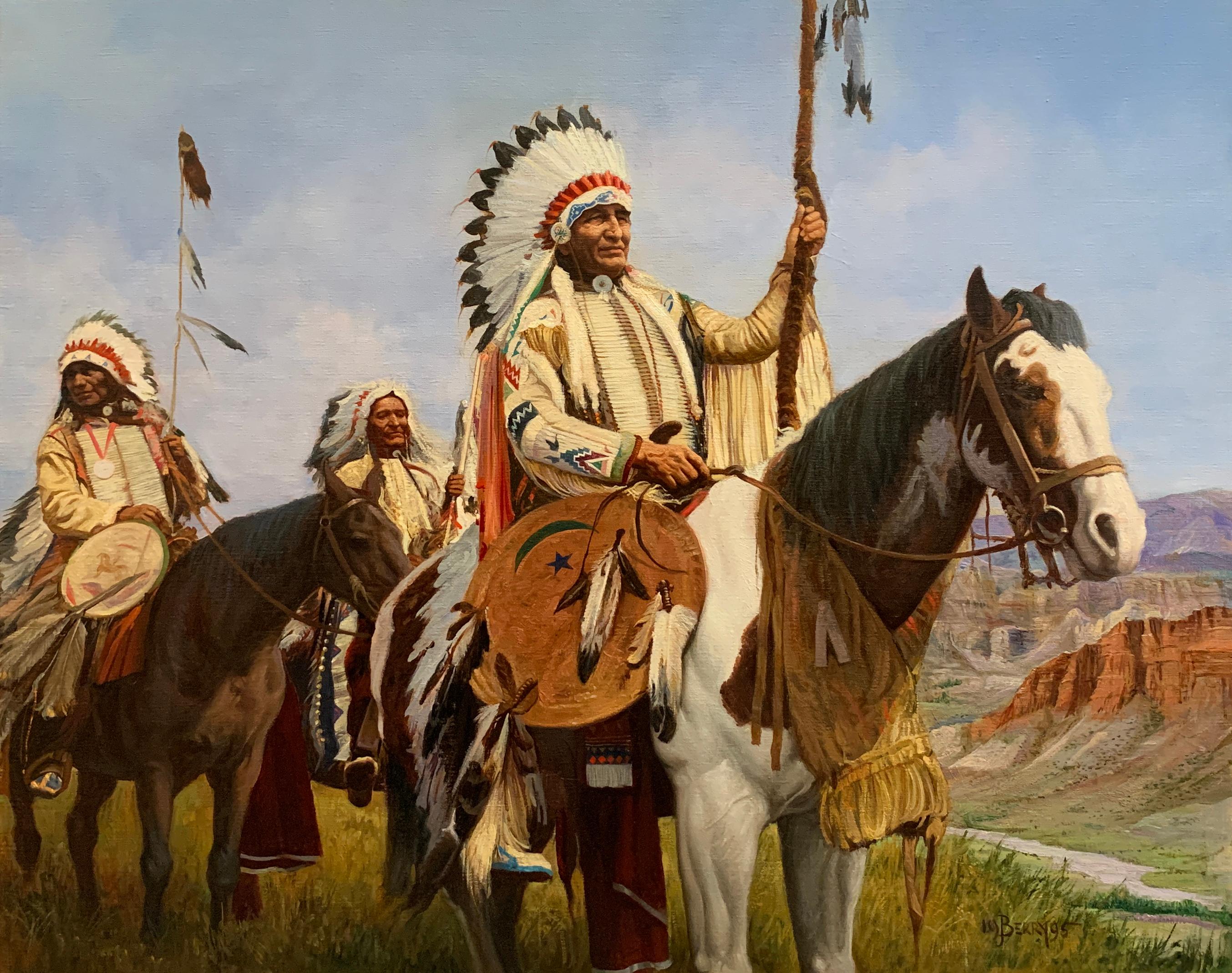 "Wealth of A Nation", John Berry, Native American Indians, Oil/Canvas, 30x36 in.