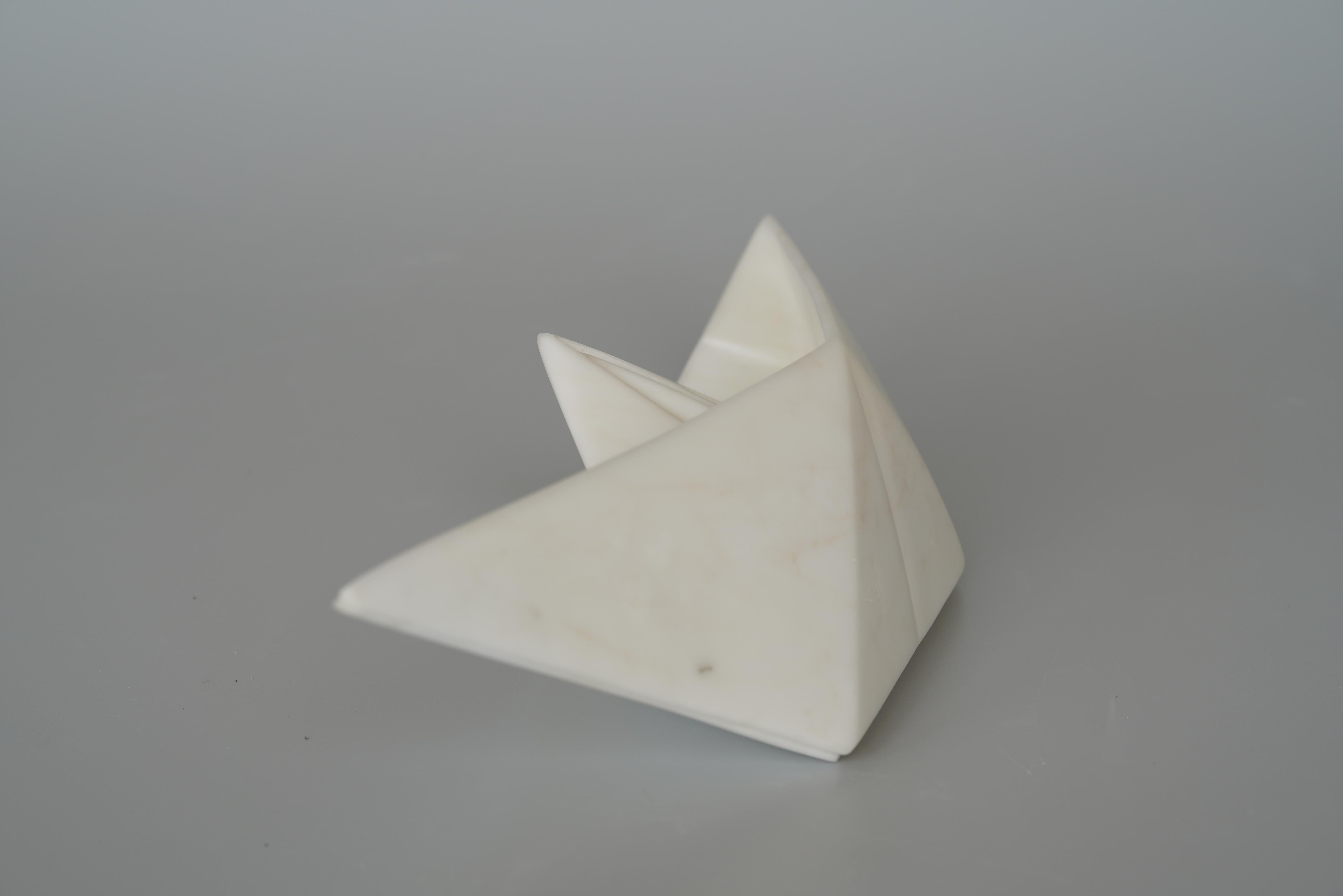 paper boat sculpture