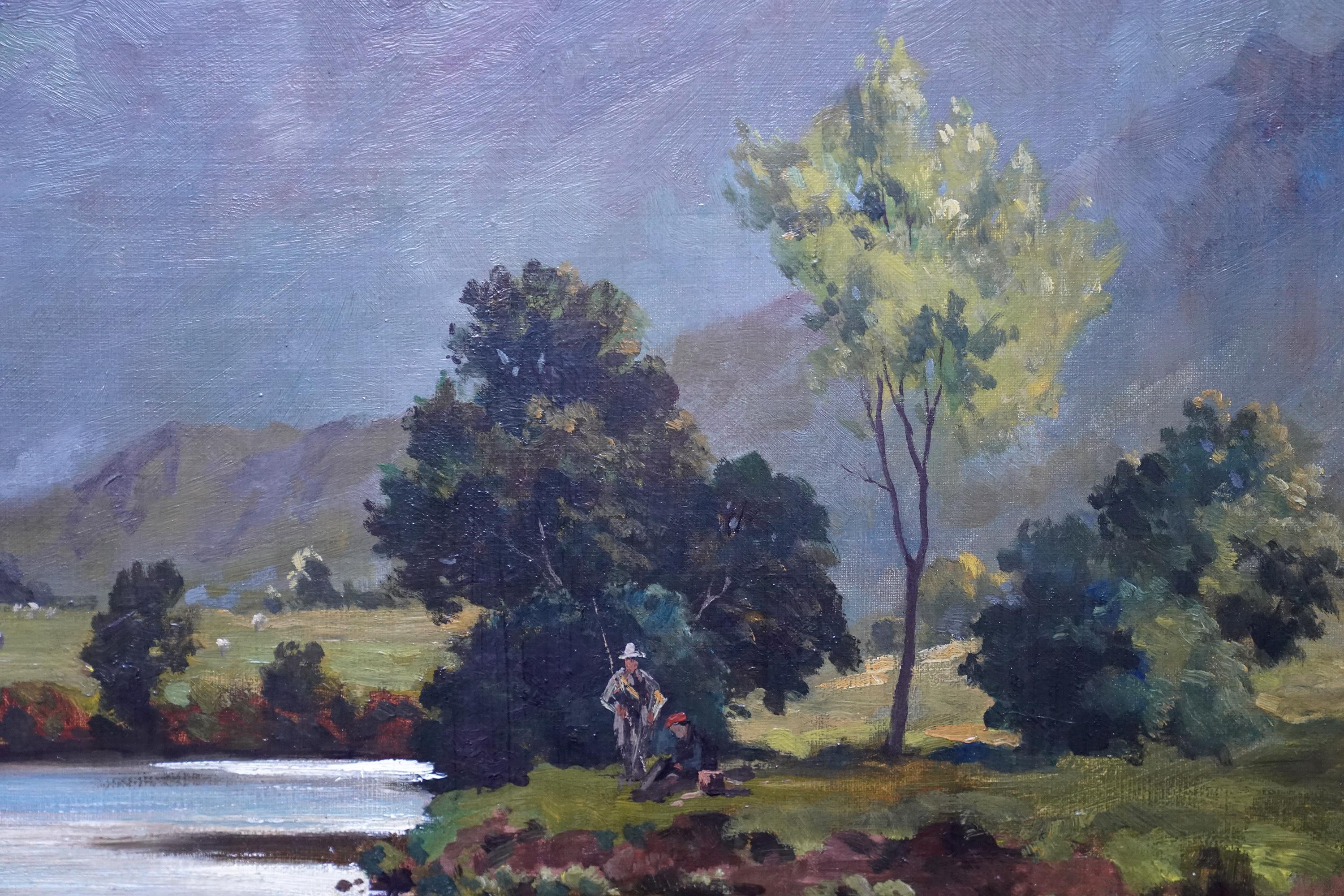River Garry Perthshire Landscape - Scottish art exhib 1876 oil painting Scotland For Sale 2