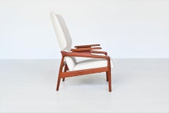 John Boné Reclining Lounge Chair in Teak Denmark 1960