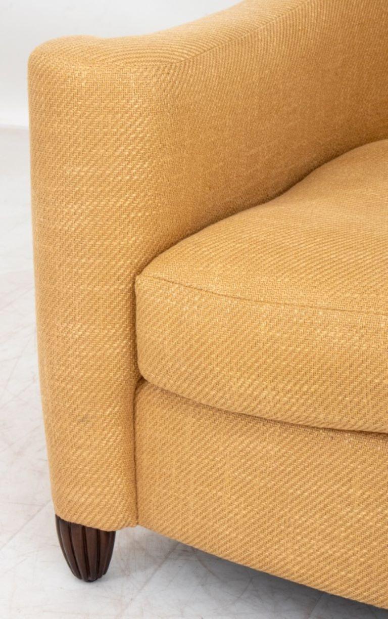 John Boone Upholstered Armchair, 20th Century. Featured marker's mark. 

Dealer: S138XX