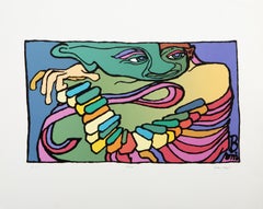 Raga, serigrafía moderna de John Boyd