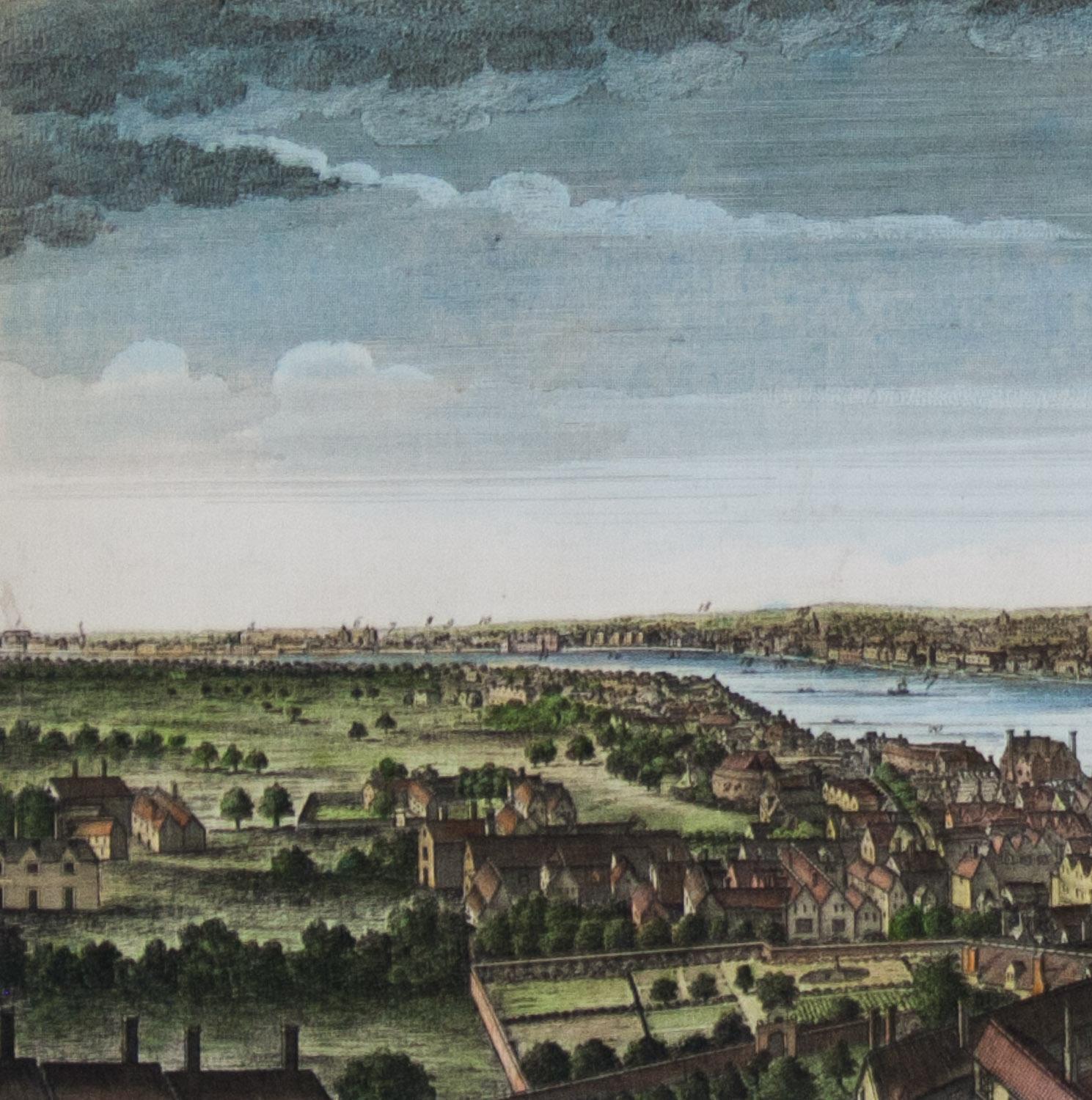 A View of London as it was in the Year 1647 pub. by Boydell 1756 - Print by John Boydell