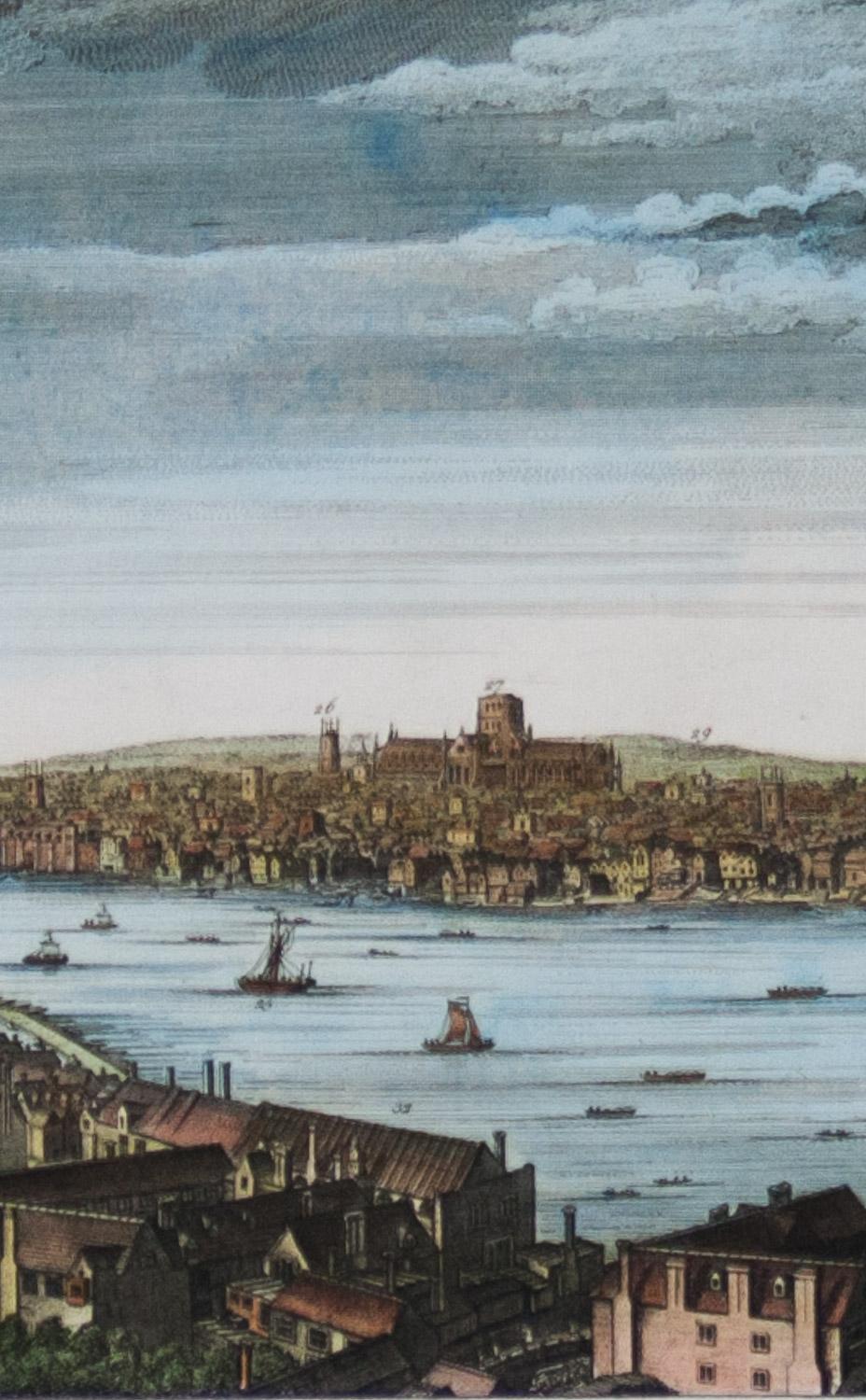 Vista de Londres tal como era en el año 1647 pub. por Boydell 1756 - Print Otro estilo de arte de John Boydell