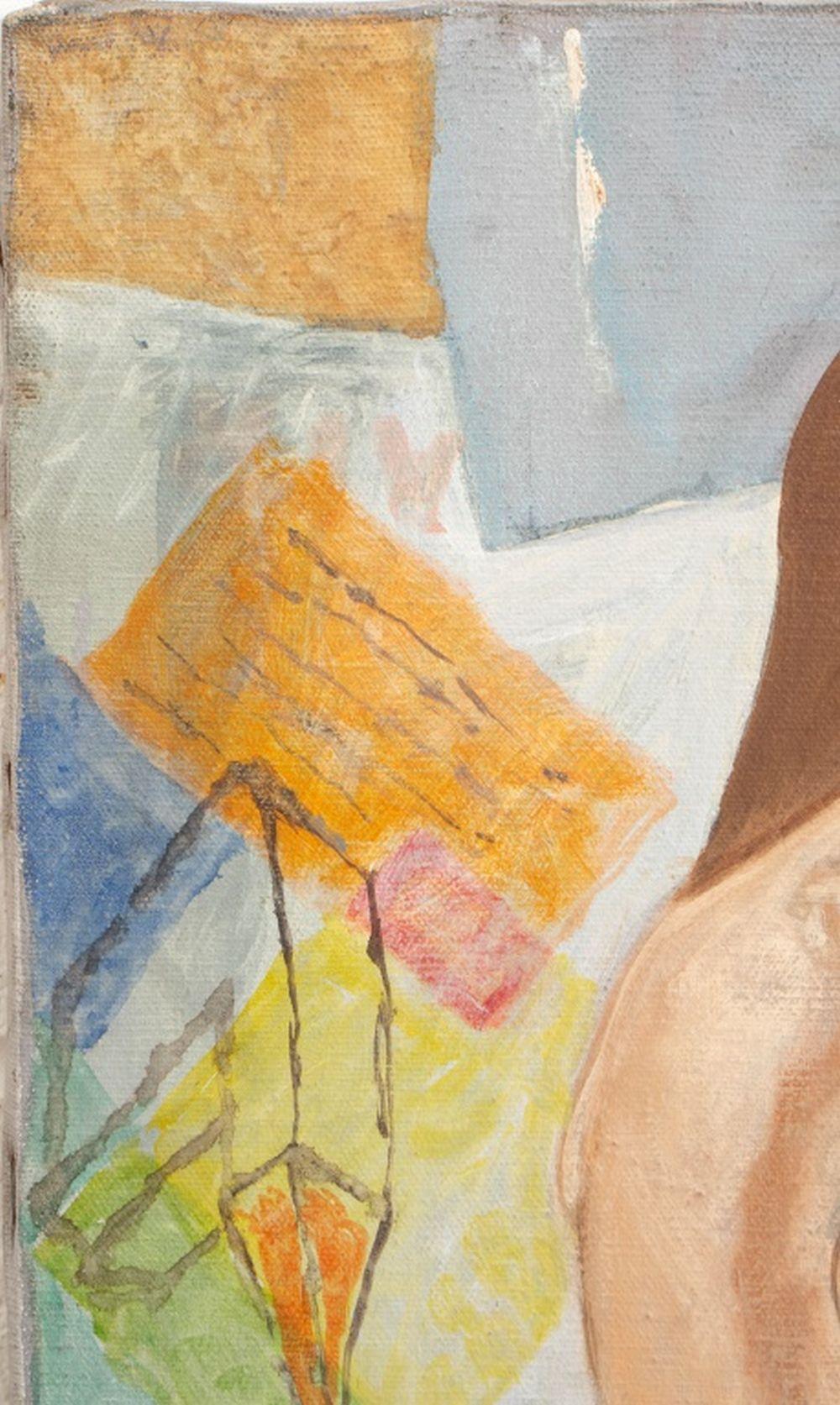 John Braden (Brady, Amerikaner, XX), Zwei weibliche Aktfiguren, Öl auf Leinwand, eine stehende und eine sitzende weibliche Figur, signiert unten rechts, verso signiert und bezeichnet 