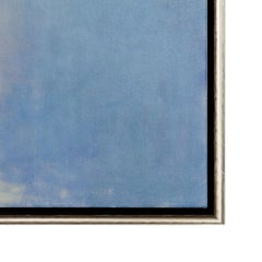 "Early Morning Mist" Contemporary Landscape Waterscape Framed Oil on Canvas