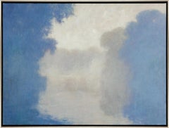 "Early Morning Mist" Contemporary Landscape Waterscape Framed Oil on Canvas