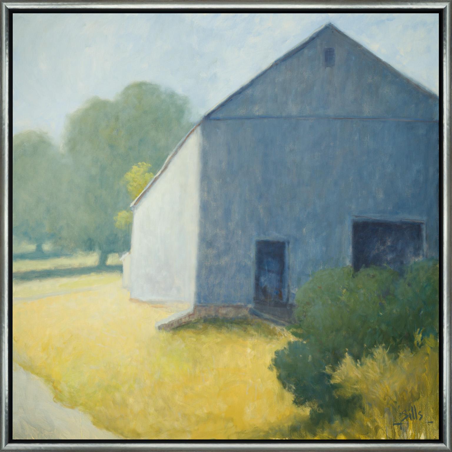 John Sills Landscape Painting - Roadside Barn
