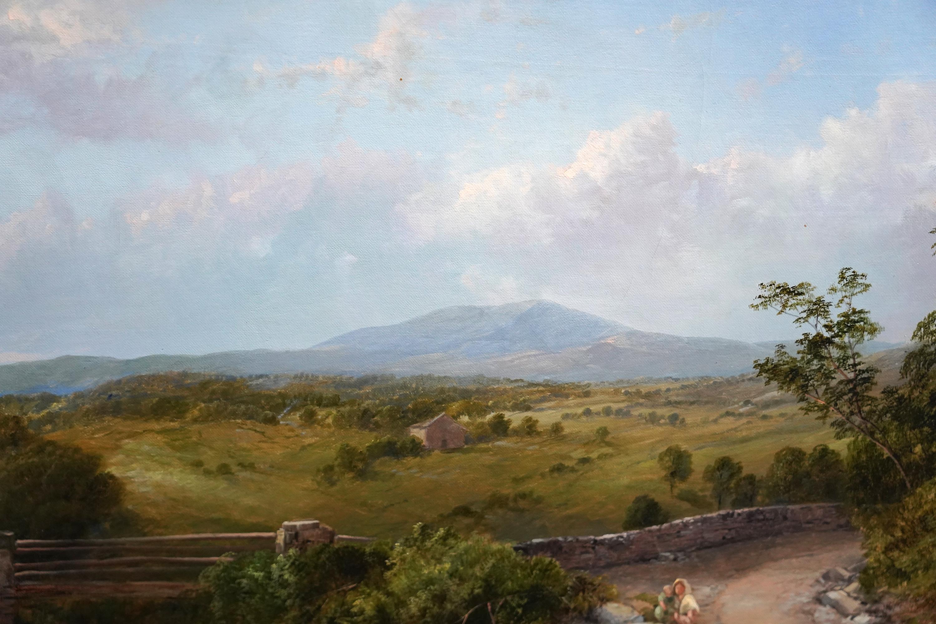 Highland River Landscape - British 19th century Scottish landscape oil painting For Sale 6
