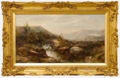 John Brandon Smith (1848-1884) - Late 19th Century Oil, Fishing by the Bridge