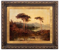 "Loch Long" British Romantic Oil on Canvas, 19th Century
